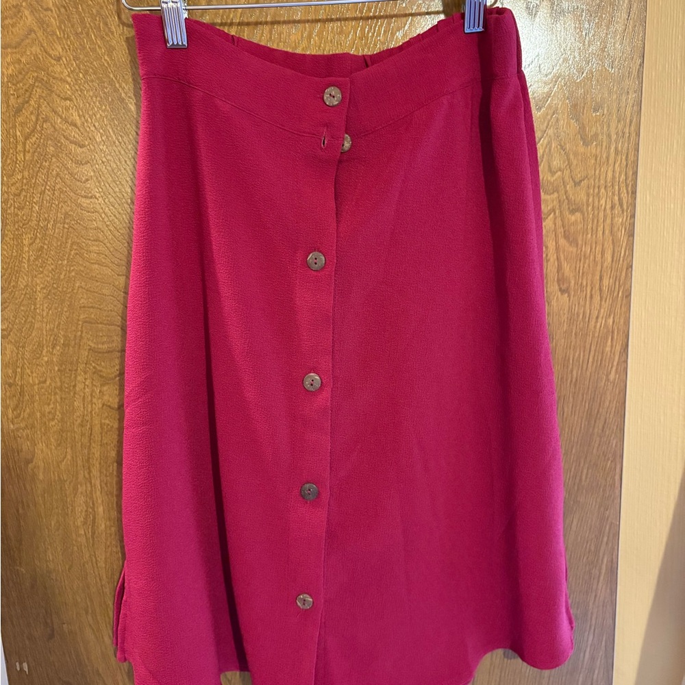 Freebird Vibrant Pink A-Line Skirt